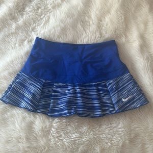 Nike Victory Printed Pleated Golf Tennis Skort Cobalt Blue Sports Womens XS